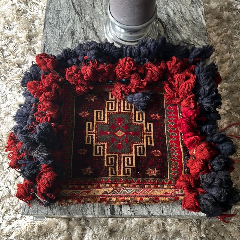 Middle eastern carpet cushion cover